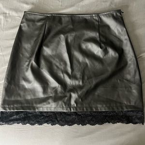 Pleather skirt
